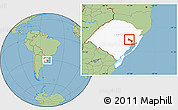 Savanna Style Location Map of Triunfo, highlighted parent region