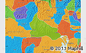 Physical Map of Triunfo, political outside