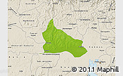 Physical Map of Triunfo, shaded relief outside