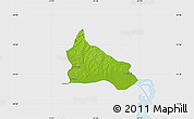 Physical Map of Triunfo, single color outside