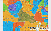 Satellite Map of Triunfo, political outside