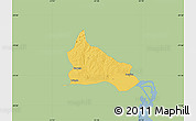 Savanna Style Map of Triunfo, single color outside