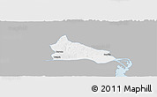Gray Panoramic Map of Triunfo, single color outside