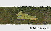 Satellite Panoramic Map of Triunfo, darken