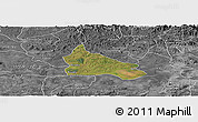 Satellite Panoramic Map of Triunfo, desaturated