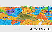 Satellite Panoramic Map of Triunfo, political outside