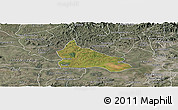 Satellite Panoramic Map of Triunfo, semi-desaturated