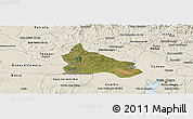 Satellite Panoramic Map of Triunfo, shaded relief outside