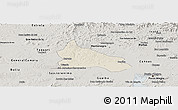 Shaded Relief Panoramic Map of Triunfo, semi-desaturated