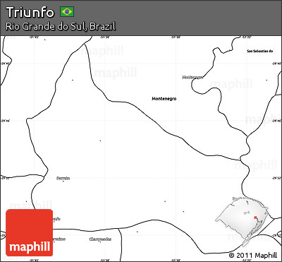 Blank Simple Map of Triunfo