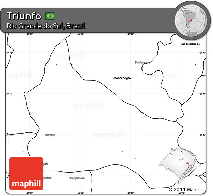 Blank Simple Map of Triunfo