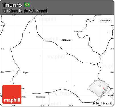 Blank Simple Map of Triunfo