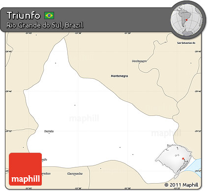 Classic Style Simple Map of Triunfo