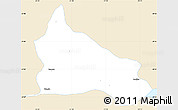 Classic Style Simple Map of Triunfo, single color outside