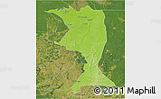 Physical 3D Map of Machadinho, satellite outside