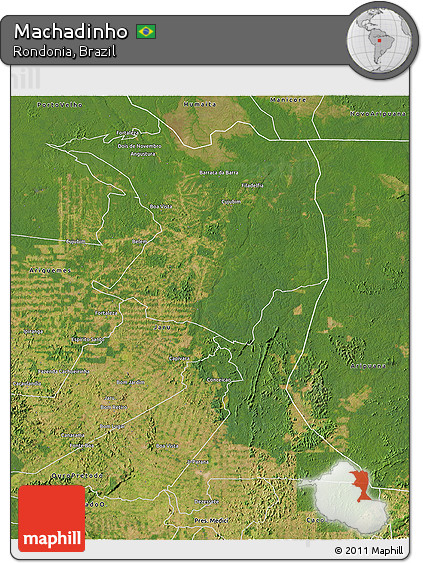 Satellite 3D Map of Machadinho