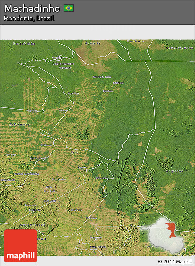 Satellite 3D Map of Machadinho