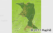 Satellite 3D Map of Machadinho, physical outside