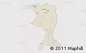 Shaded Relief 3D Map of Machadinho, cropped outside