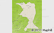 Shaded Relief 3D Map of Machadinho, physical outside