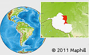 Physical Location Map of Machadinho, highlighted parent region