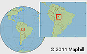 Savanna Style Location Map of Machadinho, within the entire country