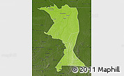 Physical Map of Machadinho, darken
