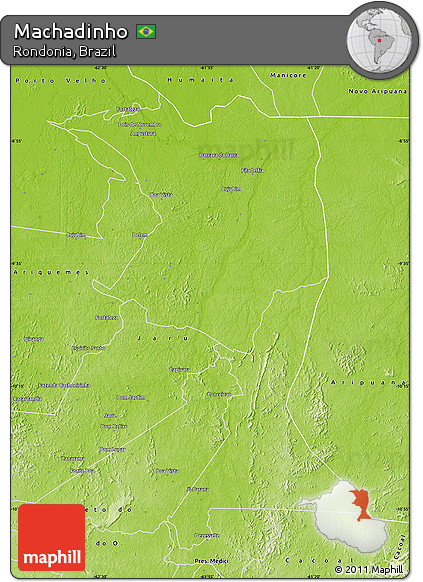Physical Map of Machadinho