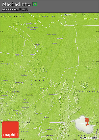 Physical Map of Machadinho