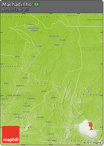 Physical Map of Machadinho