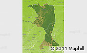 Satellite Map of Machadinho, physical outside