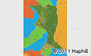 Satellite Map of Machadinho, political outside
