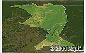 Satellite Panoramic Map of Machadinho, darken