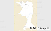 Classic Style Simple Map of Machadinho, single color outside