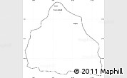 Blank Simple Map of Rolim de Moura, cropped outside