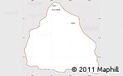 Classic Style Simple Map of Rolim de Moura, cropped outside