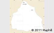 Classic Style Simple Map of Rolim de Moura, single color outside