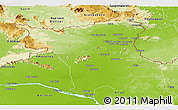 Physical Panoramic Map of Roraima