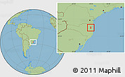 Savanna Style Location Map of Blumenau