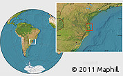 Satellite Location Map of Camboriu