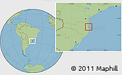 Savanna Style Location Map of Camboriu