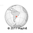 Outline Map of Coronel Freitas