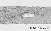 Gray Panoramic Map of Erval Velho