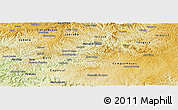 Physical Panoramic Map of Erval Velho