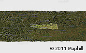 Satellite Panoramic Map of Erval Velho, darken