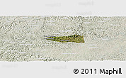 Satellite Panoramic Map of Erval Velho, lighten