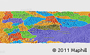 Satellite Panoramic Map of Erval Velho, political outside