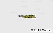 Satellite Panoramic Map of Erval Velho, single color outside