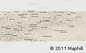 Shaded Relief Panoramic Map of Erval Velho