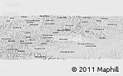 Silver Style Panoramic Map of Erval Velho